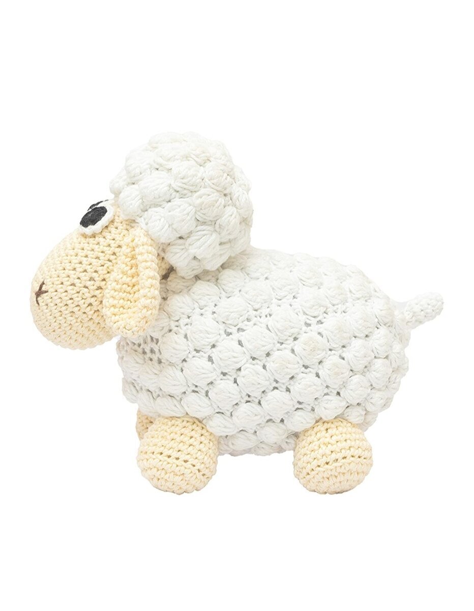 Crochet Lamb Toy Crochet Curly Sheep Doll Cute Lamb Plush Sheep Knitted Stuffed Sheep Amigurumi Lamb Sheep Nursery Baby Lamb Decor