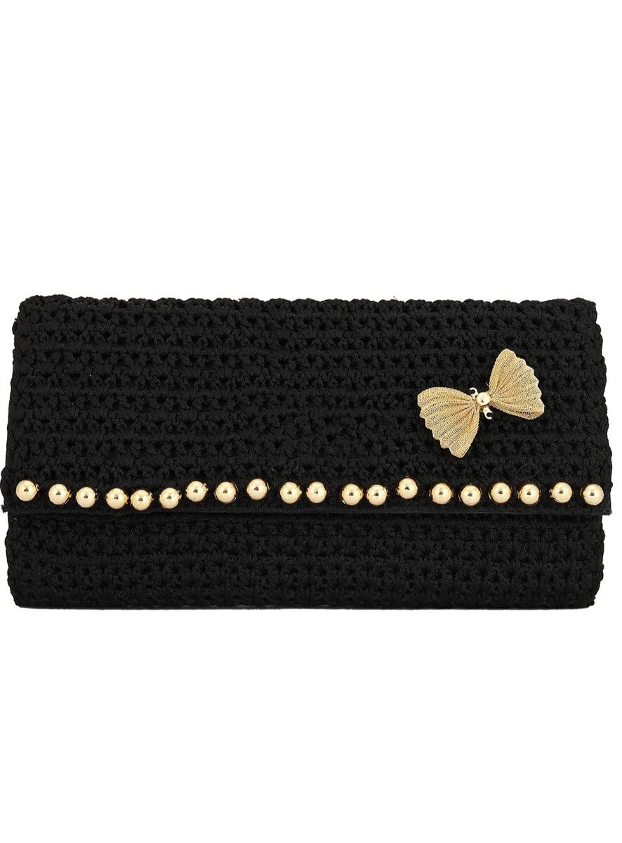 Black Bling Banded Cash Luxury Clutch – Get Me Bedazzled