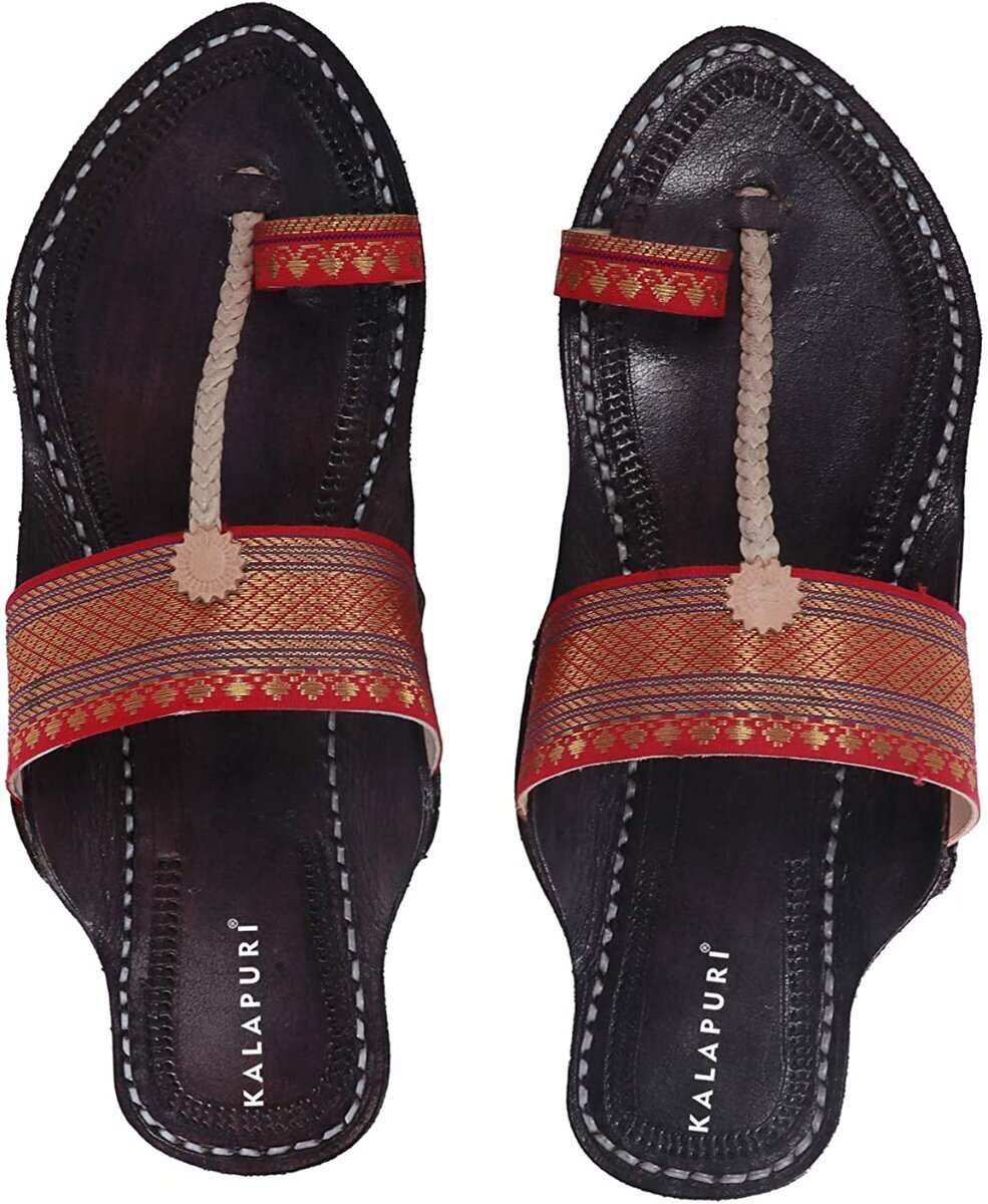 Pure leather best sale kolhapuri chappal