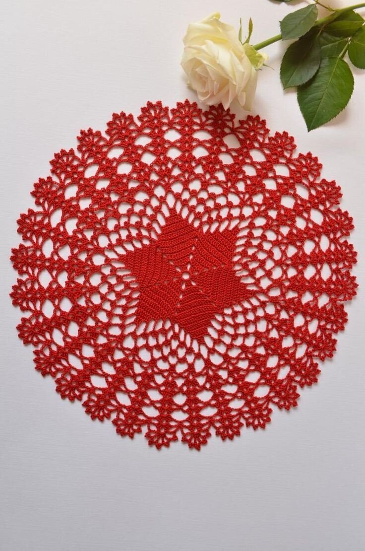 8 Pieces 6 to 8 Inch Cotton Lace Doilies Crochet Handmade Lace Coasters  Round Lace Placemat Rustic Table Doilies Decors for Kitchen Dining Room  Party