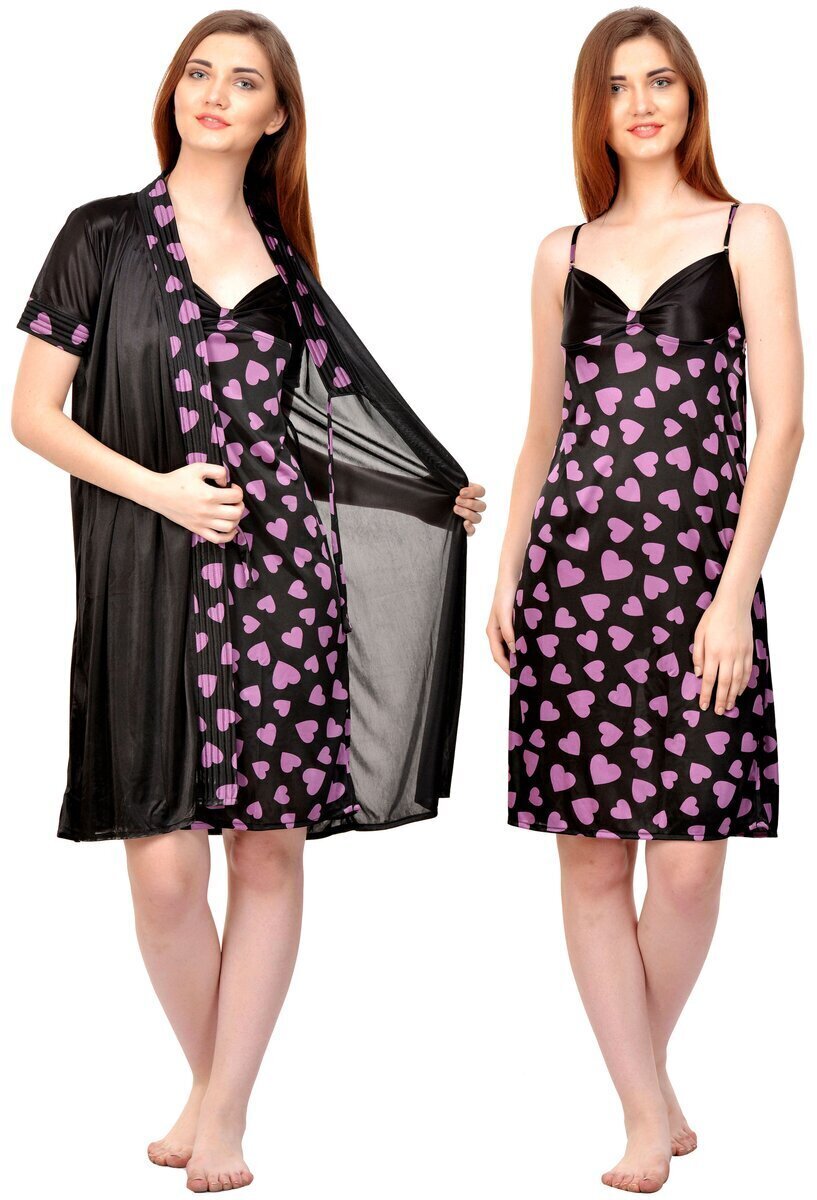 Romantic Two Pieces Sleepwear Women Night Wear Robe Gown Set –  Chilazexpress Ltd