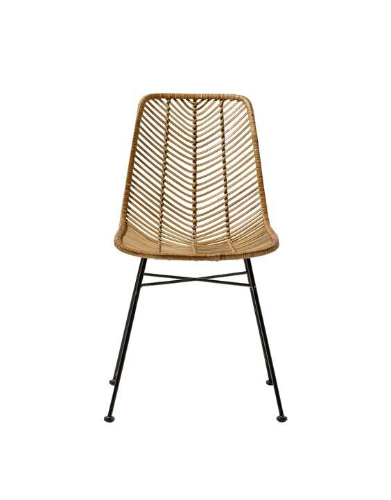 natural wicker loren chair