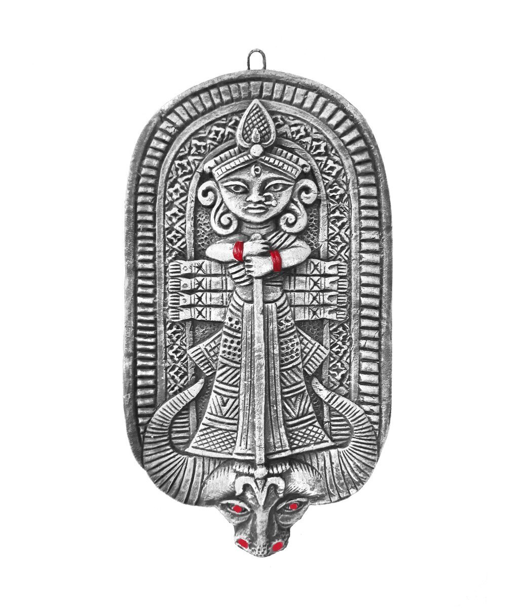 Sketch of Goddess Durga Maa or Kali Mata Editable Vector Outline  Illustration Stock Vector  Illustration of matha outline 200163351