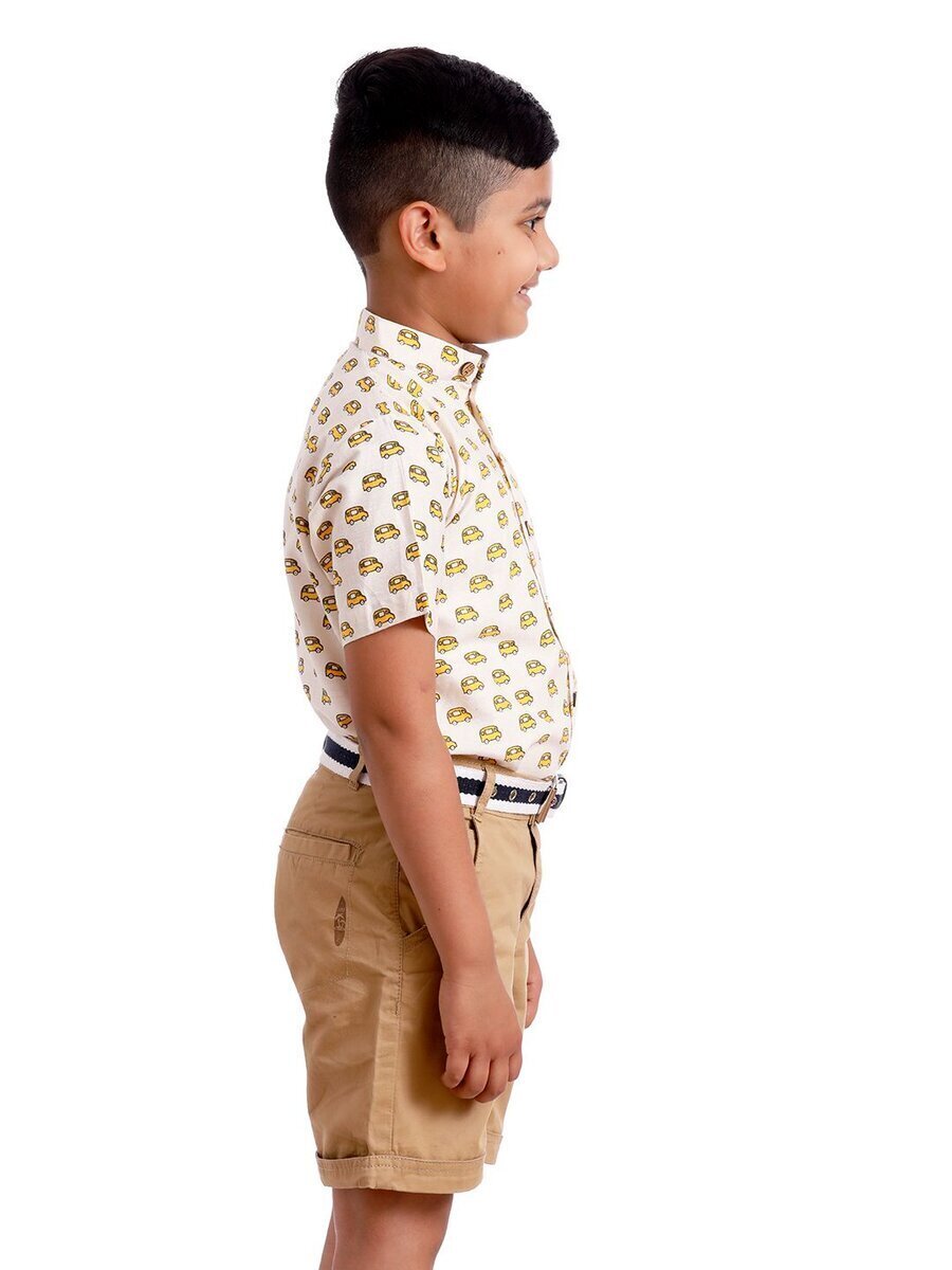 Boy's Hawaiian Shirt Sewing Pattern for Kids 2-14 Years. 