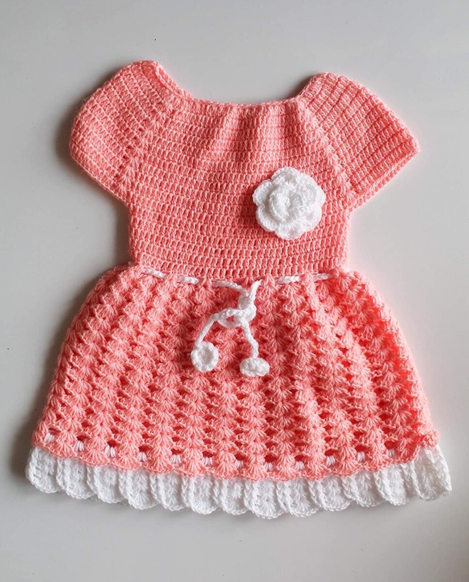 Winter crochet frocks  Woollen crochet frocks for baby girls online