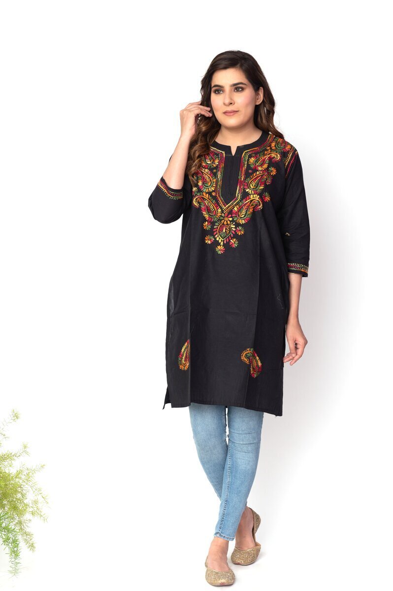 3/4 Sleeve Crepe net fasion kurti at Rs 150 in Surat | ID: 2850517606688