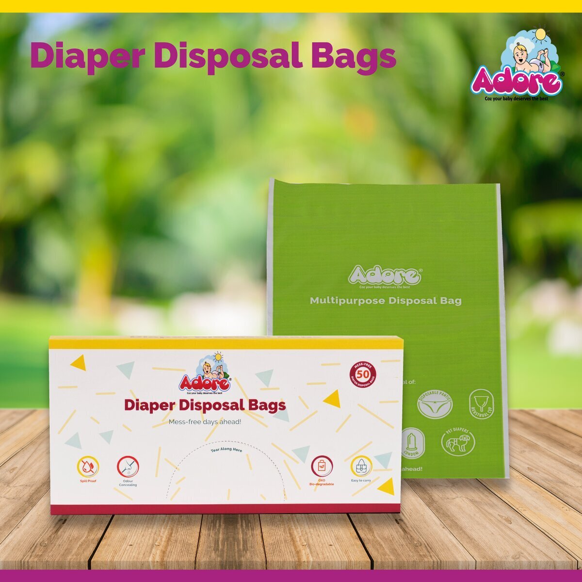 Buy 120pc Tooshies Biodegradable On The Go Baby Nappy/Diaper Disposal Bags  16x23cm Online | Kogan.com. .