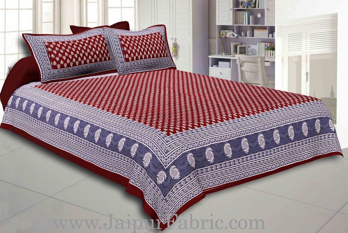 Ethnic Floral Tree Pattern Bedsheet Twin Tapestry Design Bedroom Screen-Print 