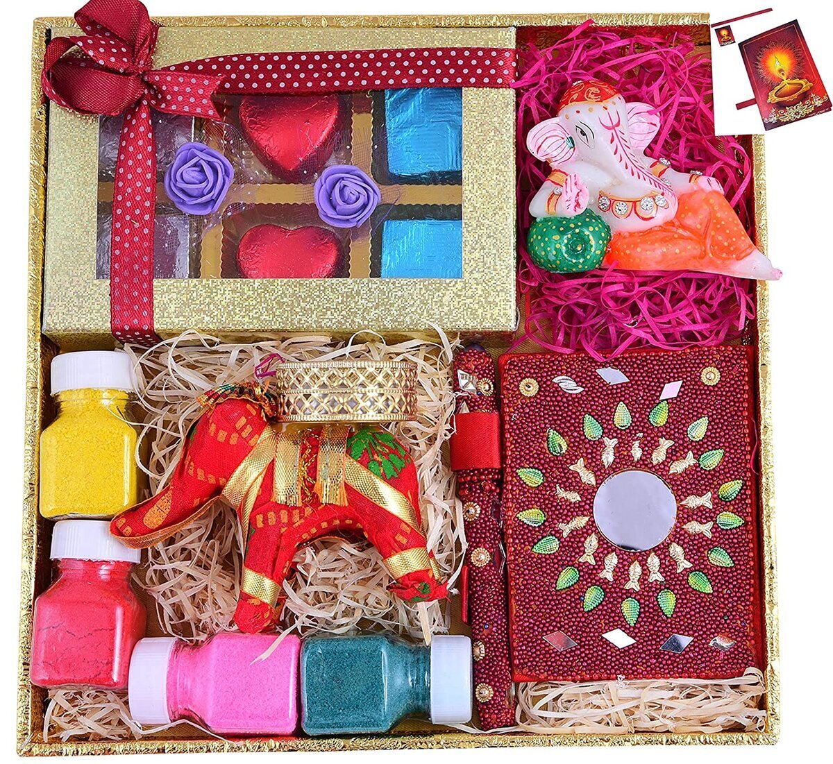 Buy Midiron Handmade Chocolate Gift Hamper| Romantic Gift for Girlfriend,  Wife, Husband, Boyfriend| Special Gift for Valentine's Day, Birthday,  Anniversary and any Special Occasion (Chocolate Box, Teddy, Copuple Ring)  Online at Best