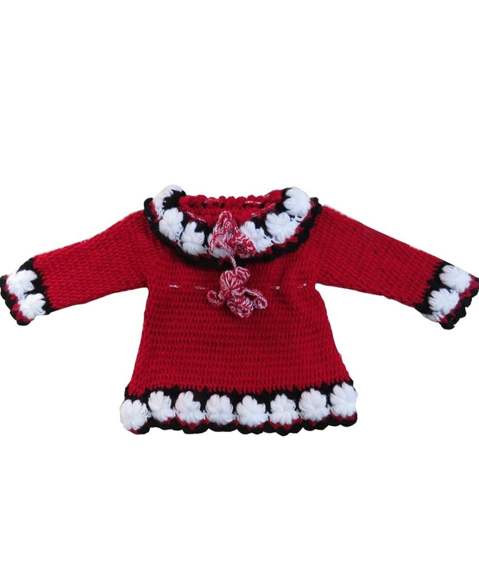 Buy Baby Girls Handmade Woollen Frock Cum Sweater 12 to 18 Months  Multicolour at Amazonin