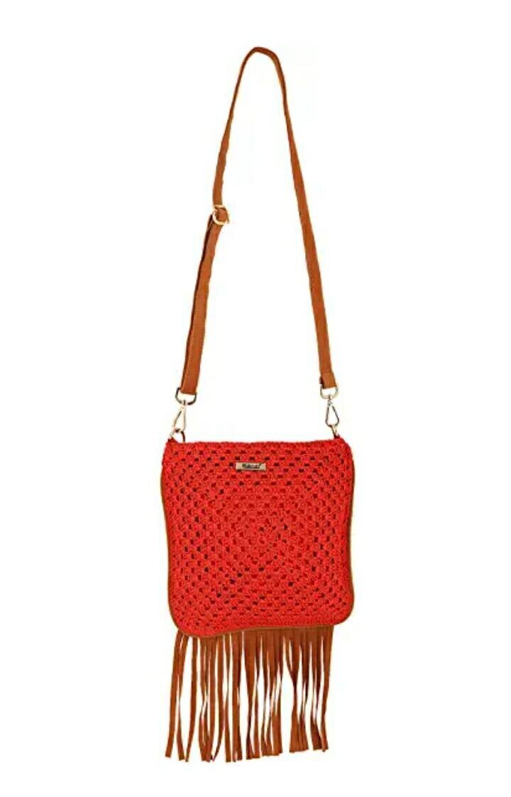 Red Boho Crochet Bag, Crochet Purse, Crochet Bag, Bohemian Bag, Boho Purse,  Gypsy Bag, Gypsy Purse, Fringe Bag, Fringe Purse, Handmade bag