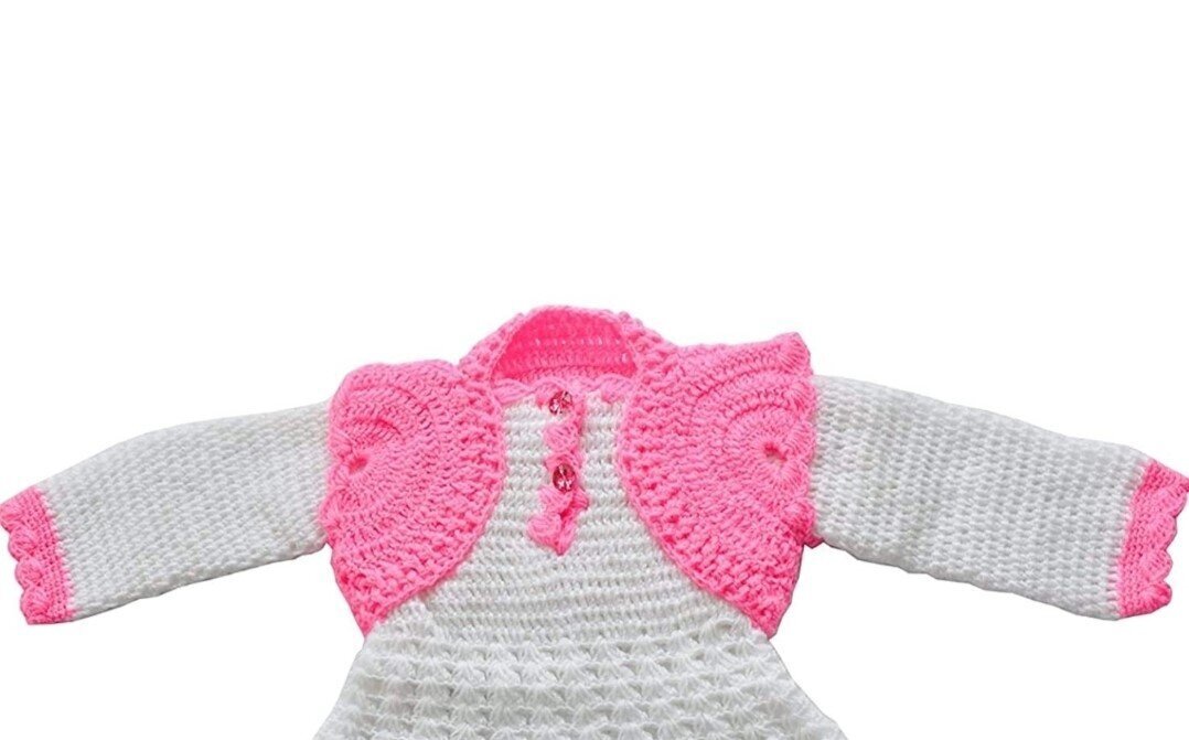 Woonie Dresses  Buy Woonie Handmade Crochet Purple Frock with Jacket Set  of 2 Online  Nykaa Fashion