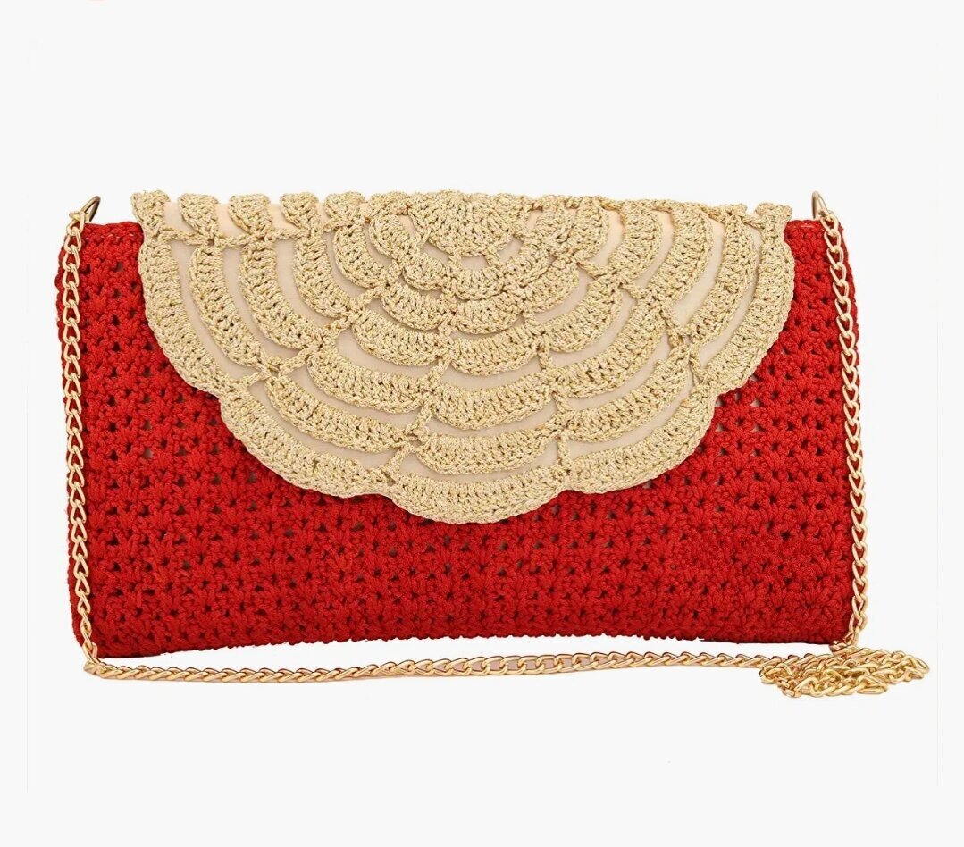 Vintage 60s Zardozi Peacock Purse Embroidered Indian Clutch