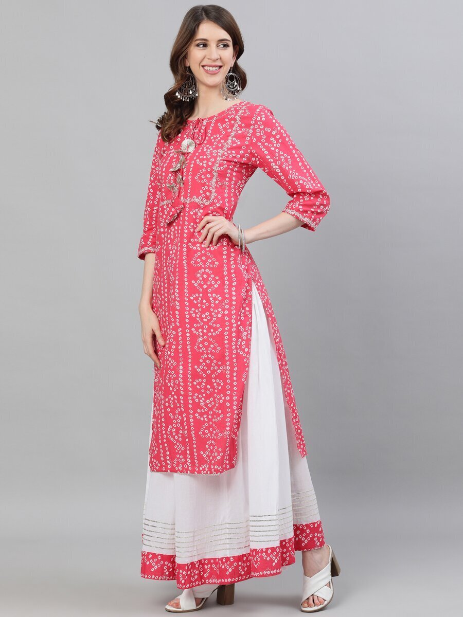 3/4th Sleeve Ladies Party Wear Silk Kurti With Skirt, Size: S-Xxl, Wash  Care: Machine Wash at Rs 550 in Chandigarh