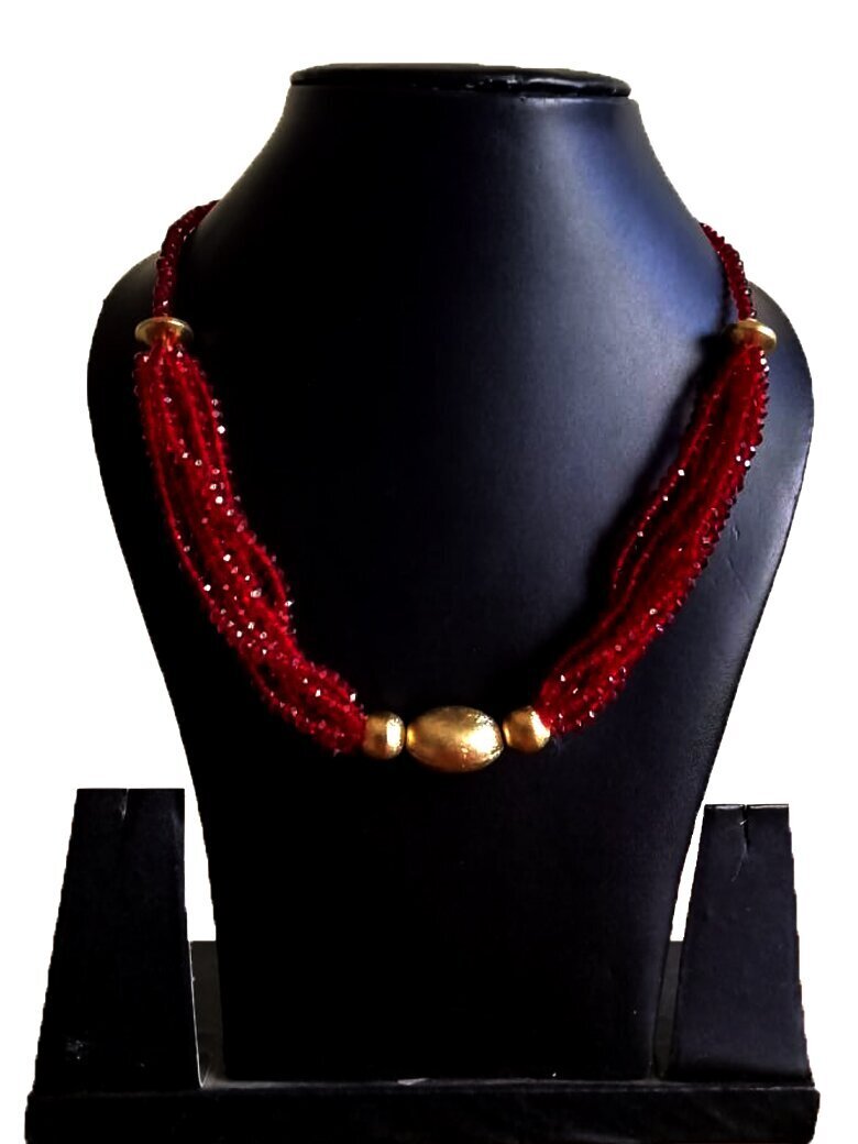 mehjabi hydro beads choker MAROON colour Crystal Mother of Pearl Necklace  Price in India - Buy mehjabi hydro beads choker MAROON colour Crystal  Mother of Pearl Necklace Online at Best Prices in
