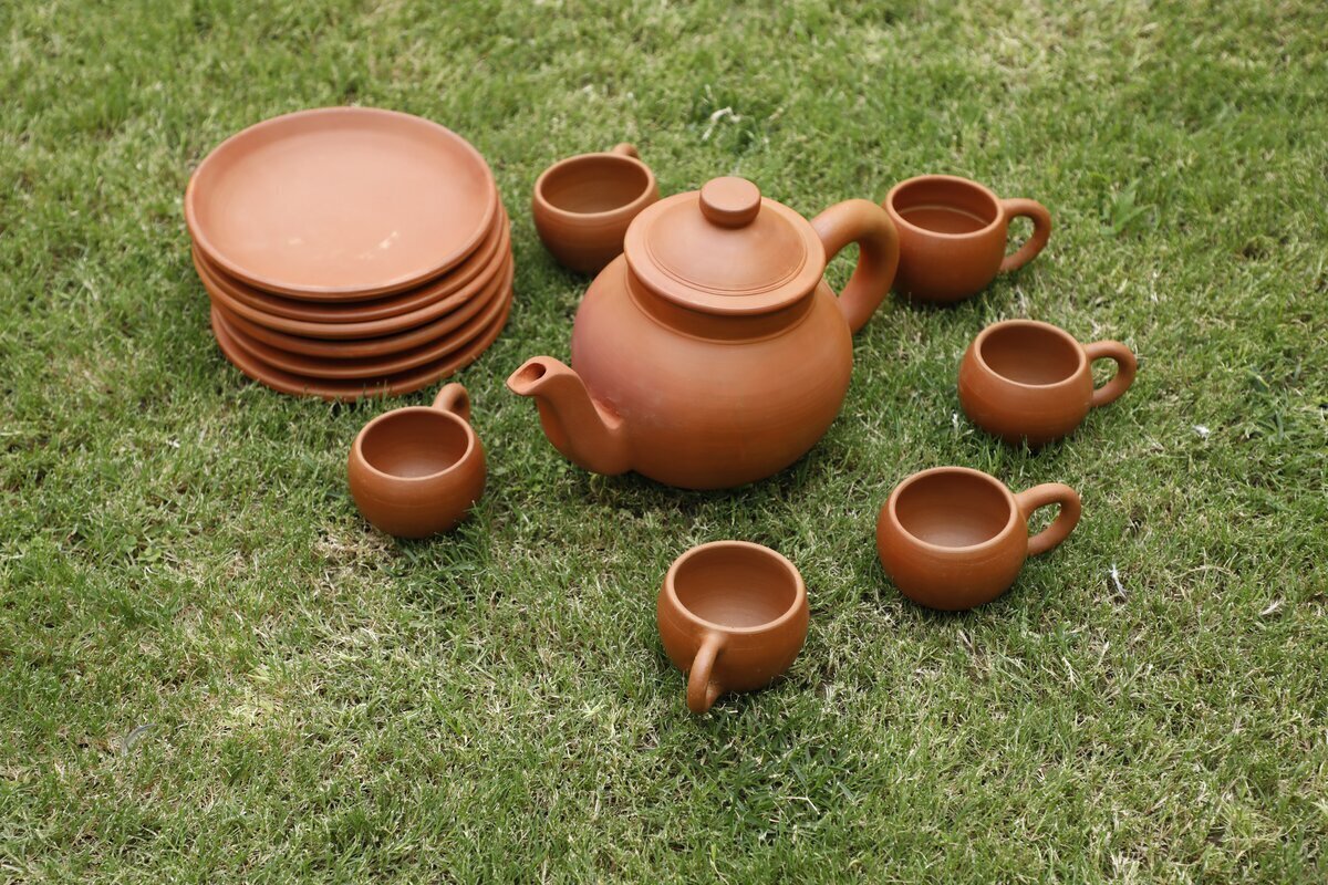 Terracotta Clay Teapot