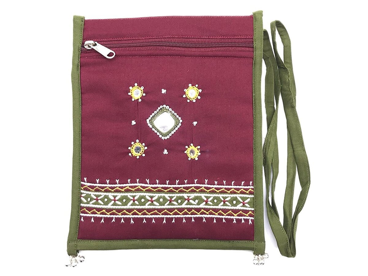 Multicolor Cotton Jaipuri Handmade Ladies Embroidered Clutch, Packaging  Type: Loose Packing at Rs 140 in Jaipur