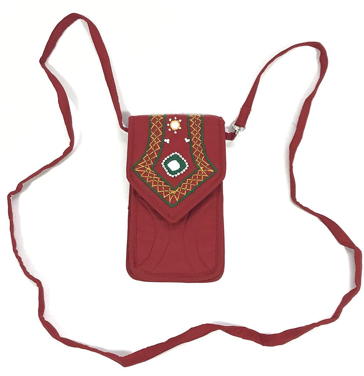 Source Hand embroidered Vintage fabric banjara Sling bag with mirror work  on malibabacom
