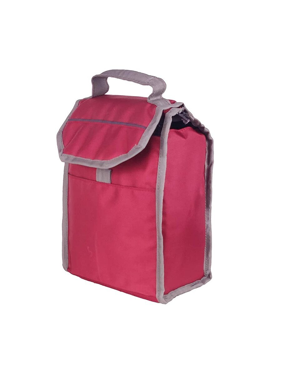 Foonty Polyurethane Waterproof Lunch Bag, High Quality, Unisex lunch  carrier with Adjustable Shoulder Strap, Stored Easily, Stylish Foldable and multipurpose  lunch bag (Maroon)