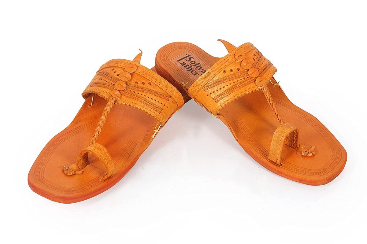 Indian best sale leather slippers