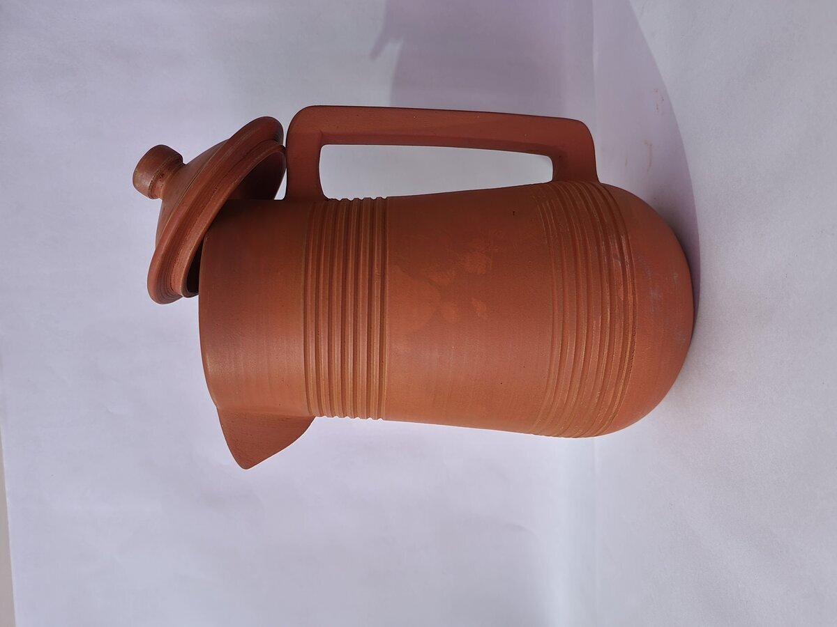 Handmade Clay Water Pot Eco-friendly Earthen Water Pot Indian Traditional  Matka Matki Terracotta Clay Water Jug Water Dispenser Clay Tumbler 