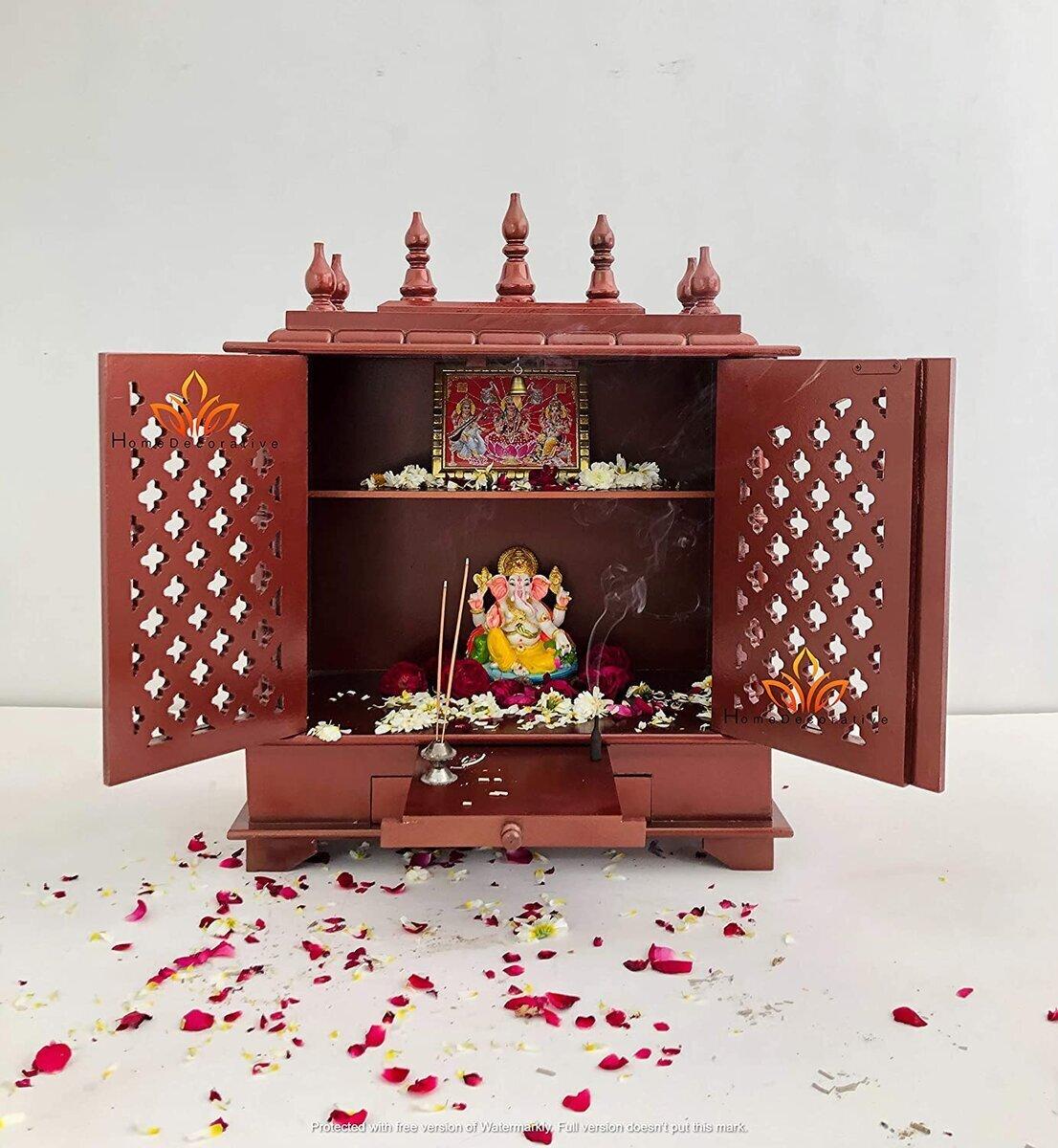 Hand painted Wooden Temple Large Size 24x12x30(Inch) Wood Temple/Temples/Wooden Temple