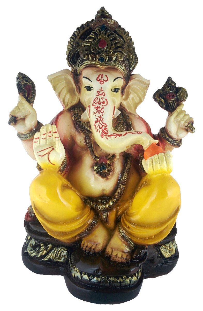 Lord Ganesh Murti Ganesha Idol Ganpati Bhagwan Brass Statue for Home ...