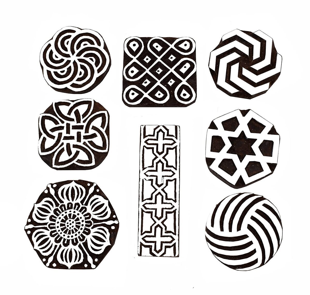 wooden printing block clay stamp fabric printing stamp cookies printing