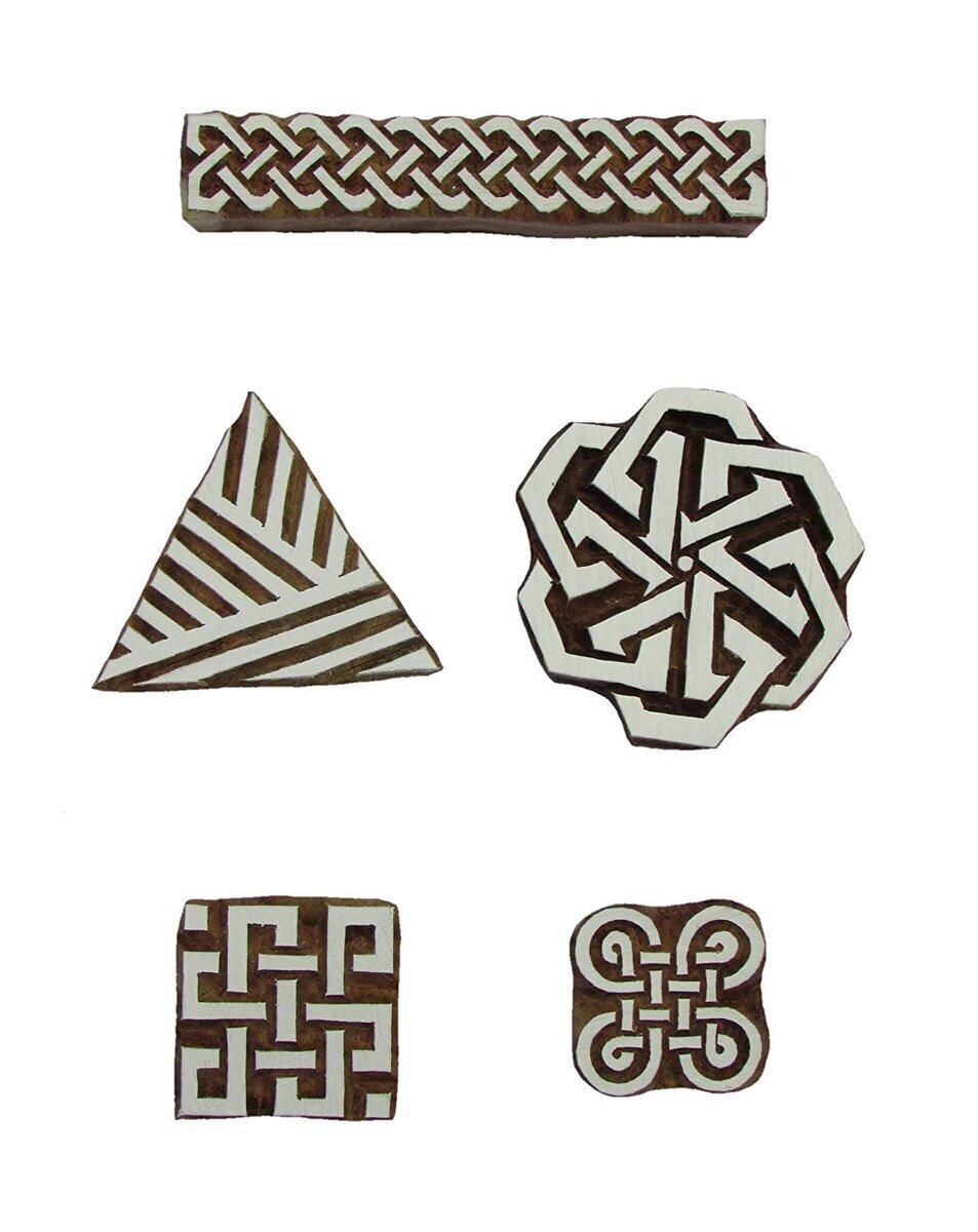 Handmade Wooden Printing Stamp Block Designs Wood Block Stamps