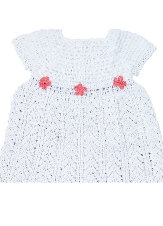 Buy Hand Knitted Elegant Baby Girl Dress Pattern