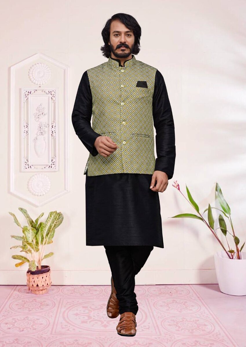 Buy Brand Boy Mens Ethnic Wear Kurta Pajama Nehru Jacket Set (Glimblet Brown,  x_l) at Amazon.in