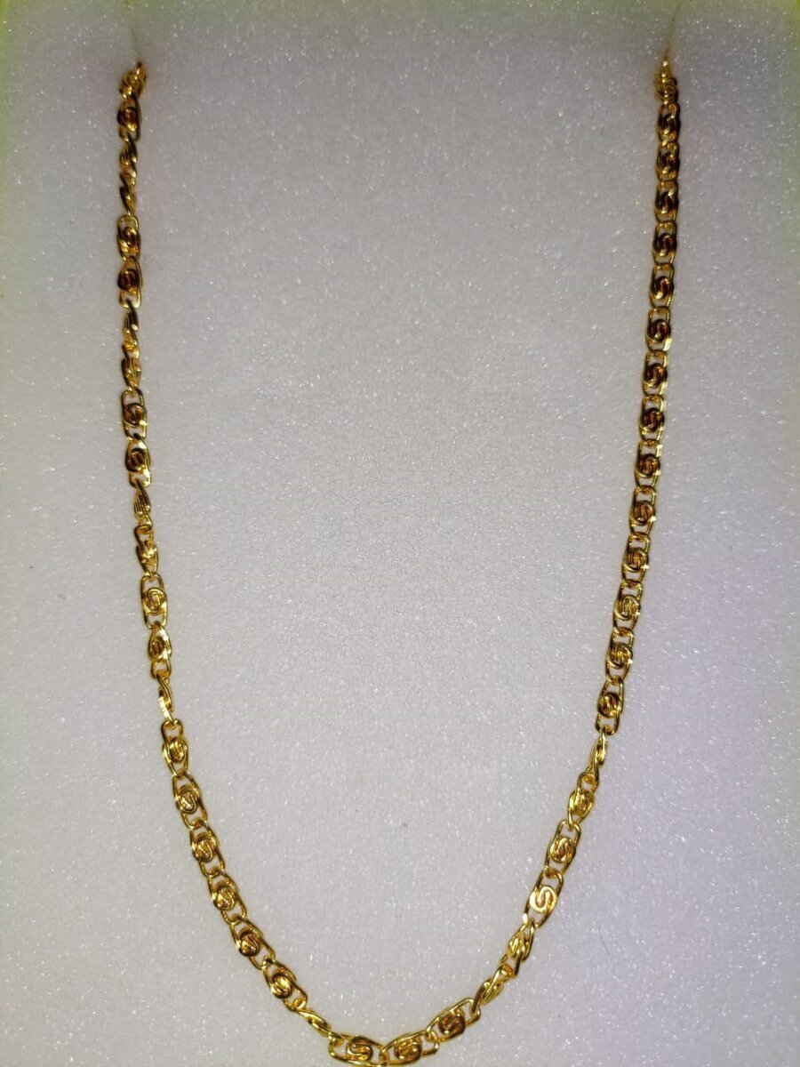 double loop gold chain