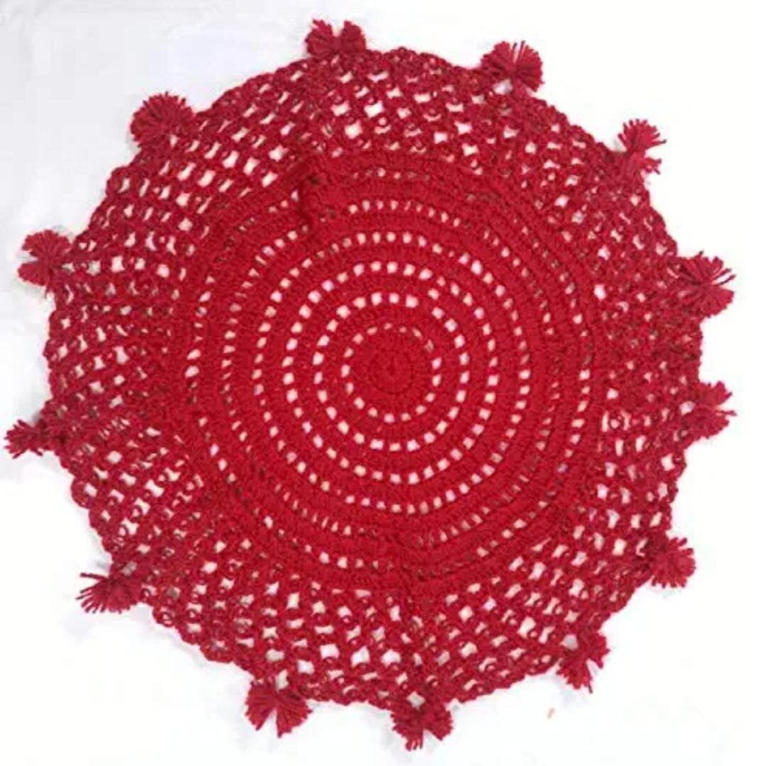14 Crochet Doilies Lace Flower Tea Cup Kitchen Dining Room Placemats Doily